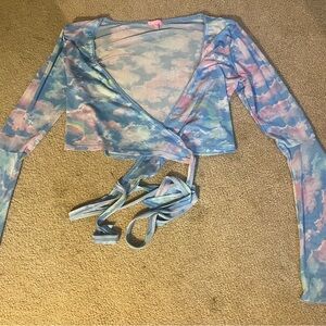 Sugar Thrillz Pastel Cloud Crop Top